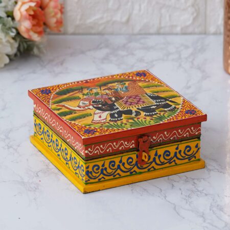 Wooden Jewellery Box | Krishty Kala Studios